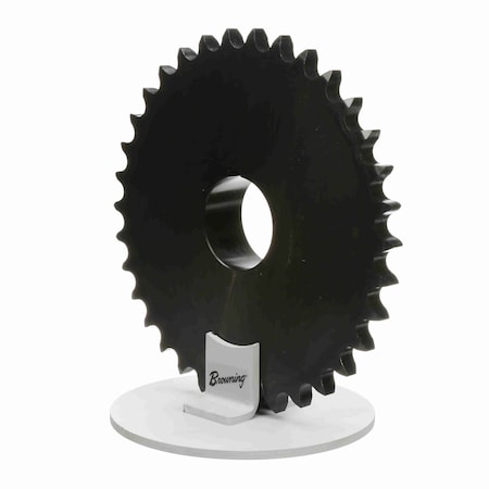 Browning Roller Chain Sprocket, 80 Chain Size, 3/4 to 2-11/16 in Bore Dia., 34 # of Teeth 80Q34